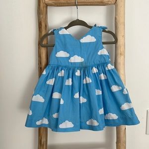 Jacadi Cloud Pattern Dress sz 6 month